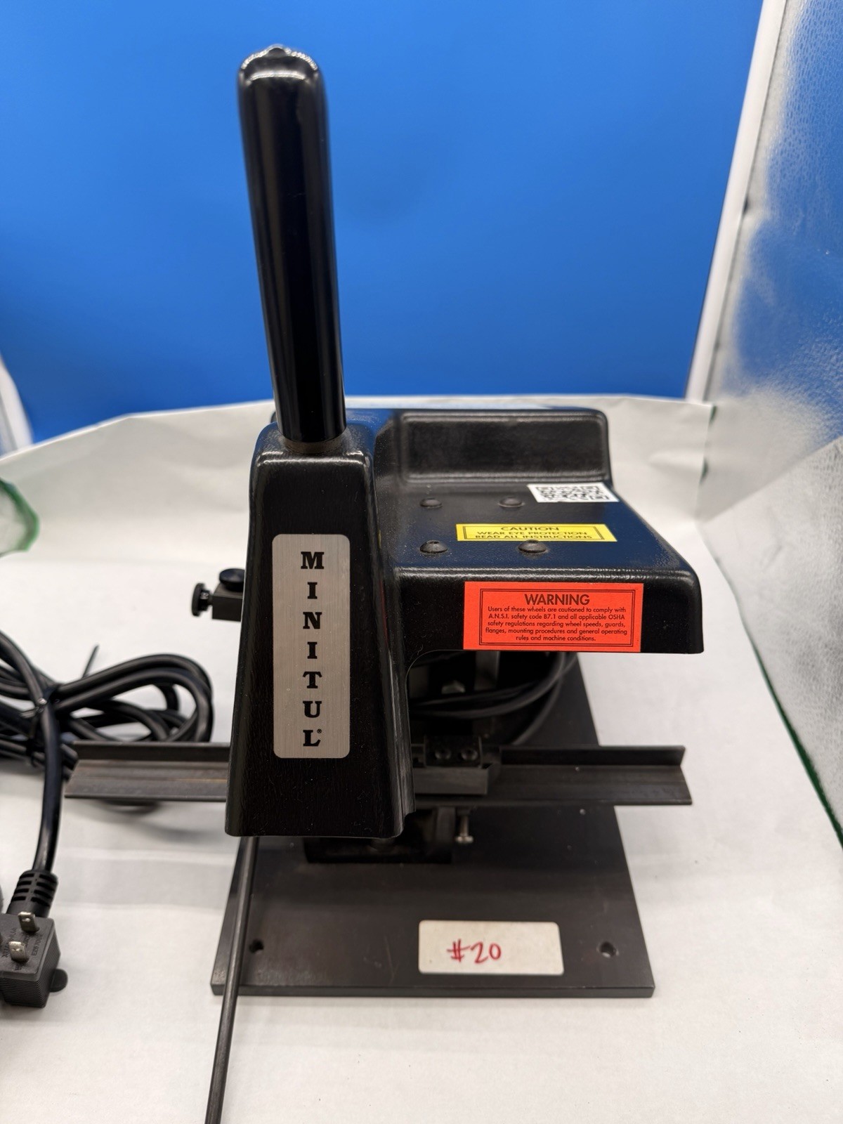 MINITUL Model 500 Miniature Cut-off Saw With Foot Pedal