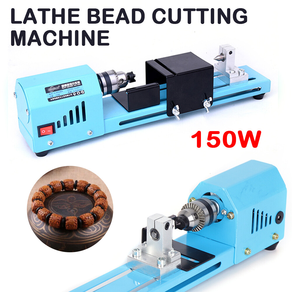 Small Mini Aluminum Alloy Lathe Polishing Machine Woodworking Cutting DIY Tools