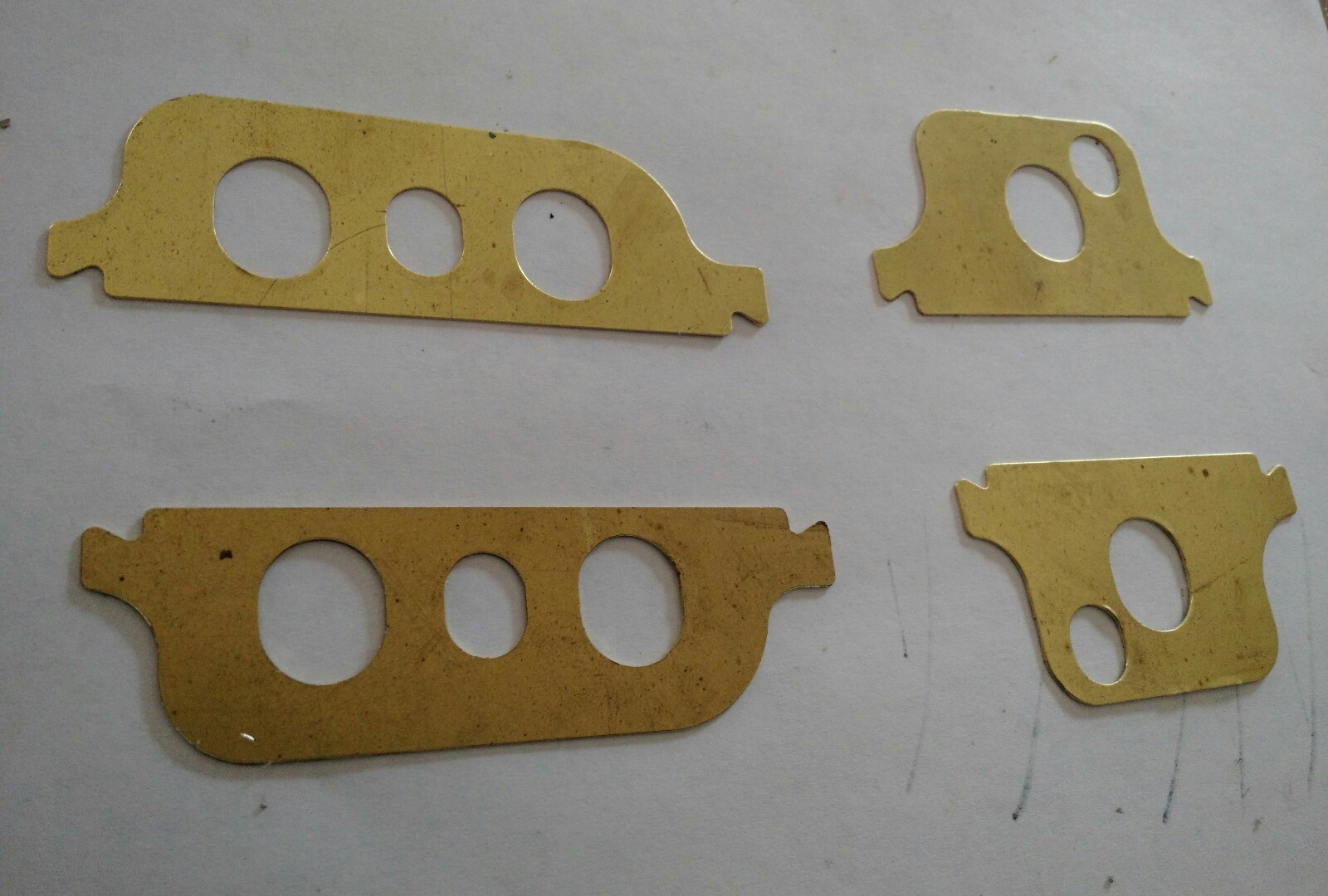SOUTH BEND 14.5 14 1/2 LAMINATED BRASS LATHE SHIMS MADE IN AMERICA U.S.A.