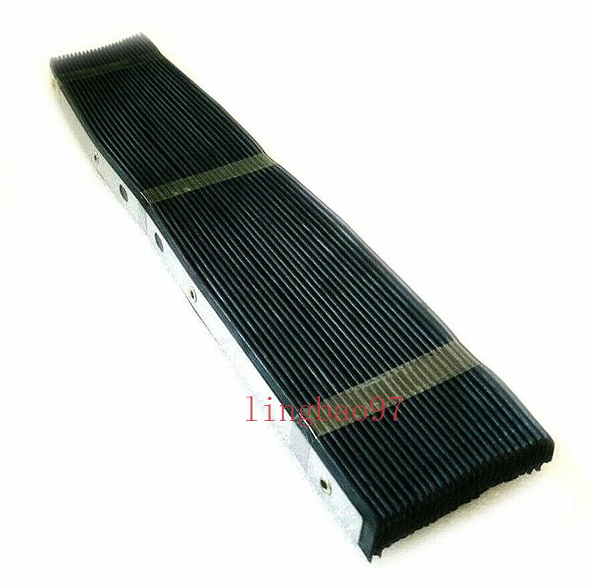 400*600mm Milling Machine Part Accordion Type Retractable Way Black Rubber Cover
