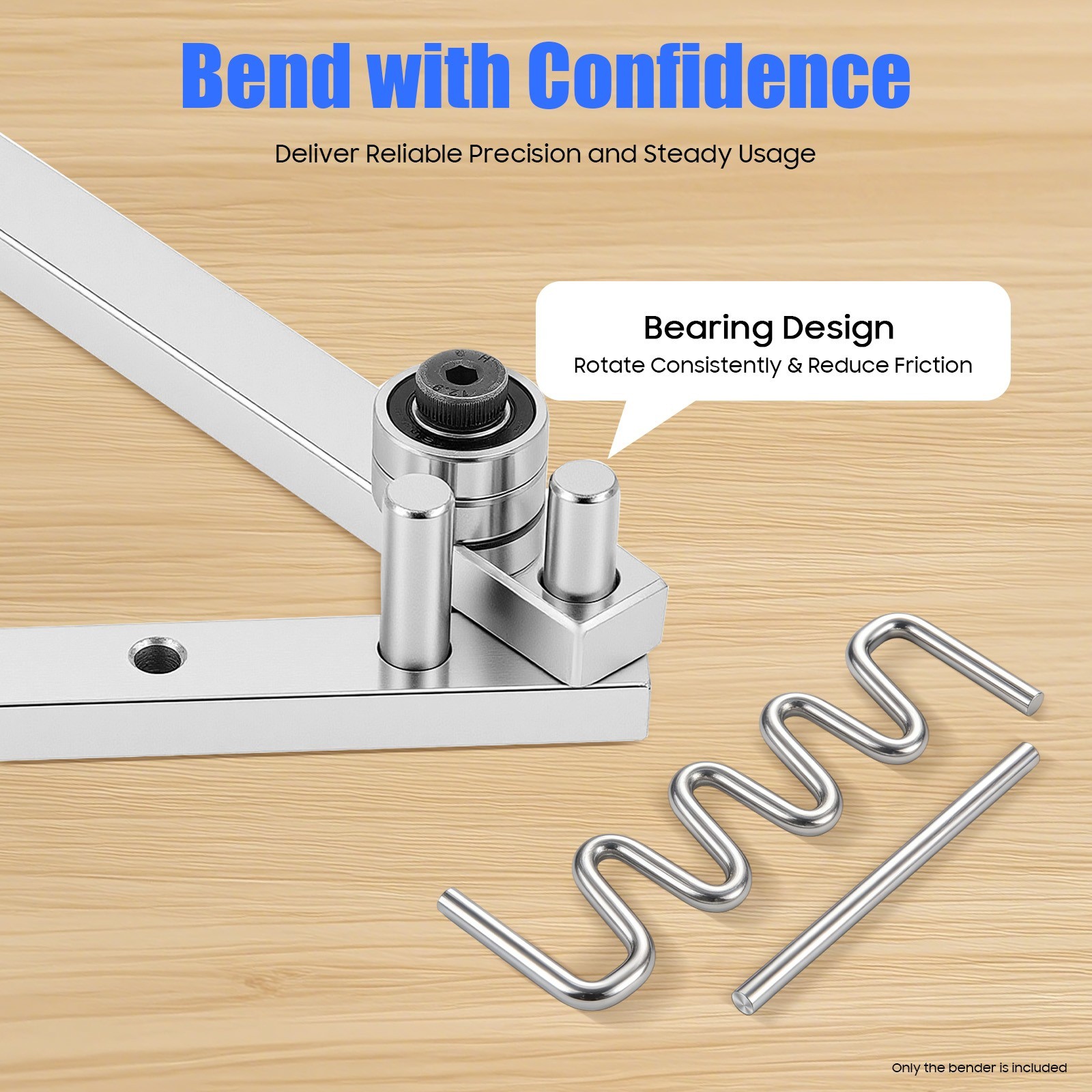 Mini Universal Metal Bender Bending Tool Manual Flat Bar Rod Bender 8mm USA