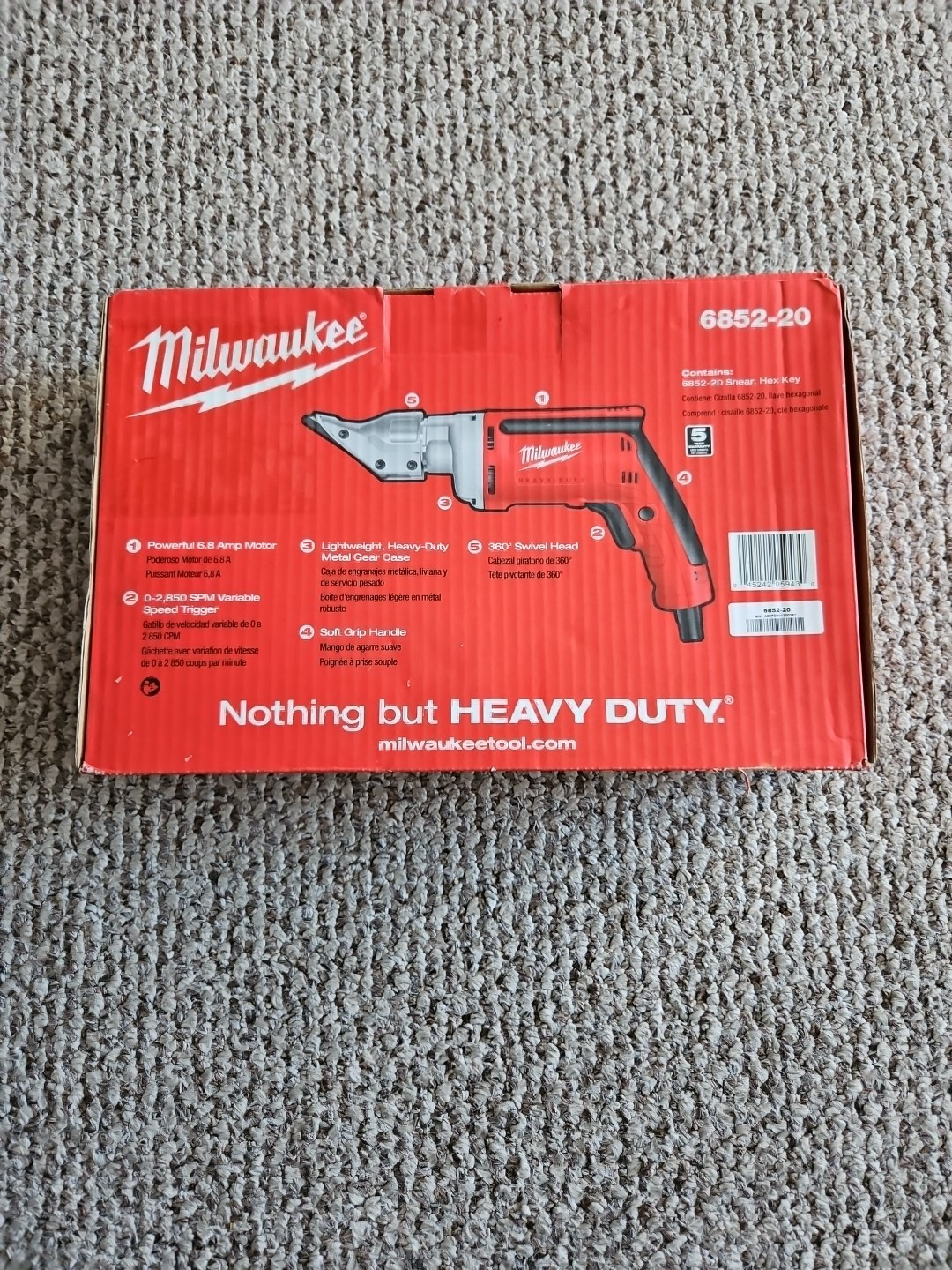 Milwaukee 6852-20 18-Gauge Shear – Red