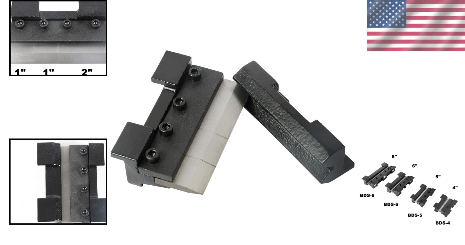 BDS-4 Metal Brake Bender – 4 Inch Magnetic Vise for 14 Gauge Steel & Aluminum