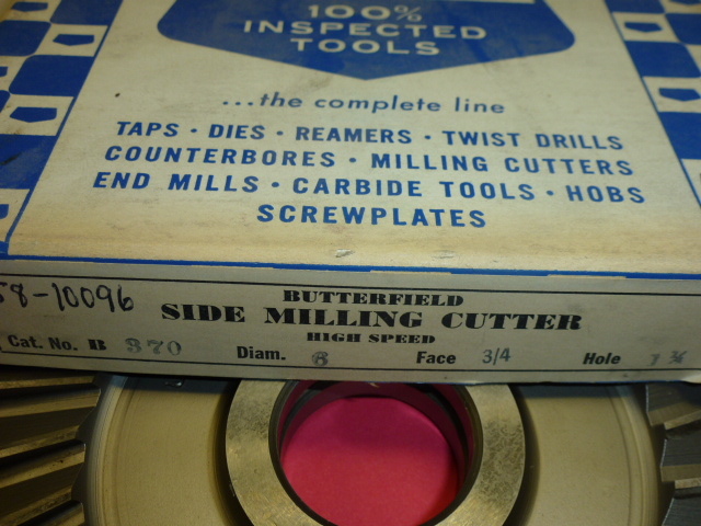 NOS! BUTTERFIELD HS-G SIDE TOOTH MILLING CUTTER, 6″ x 3/4″ x 1-1/4″, B370