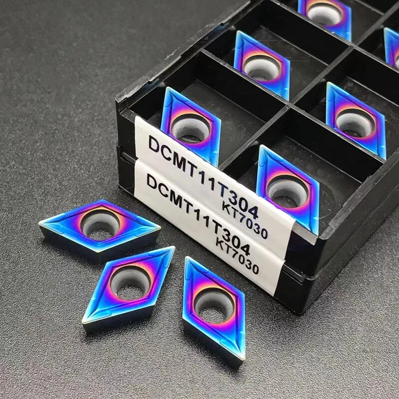 High quality DCMT11T304 DCMT11T308 nano blue blade CNC carbide turning DCMT 32.5