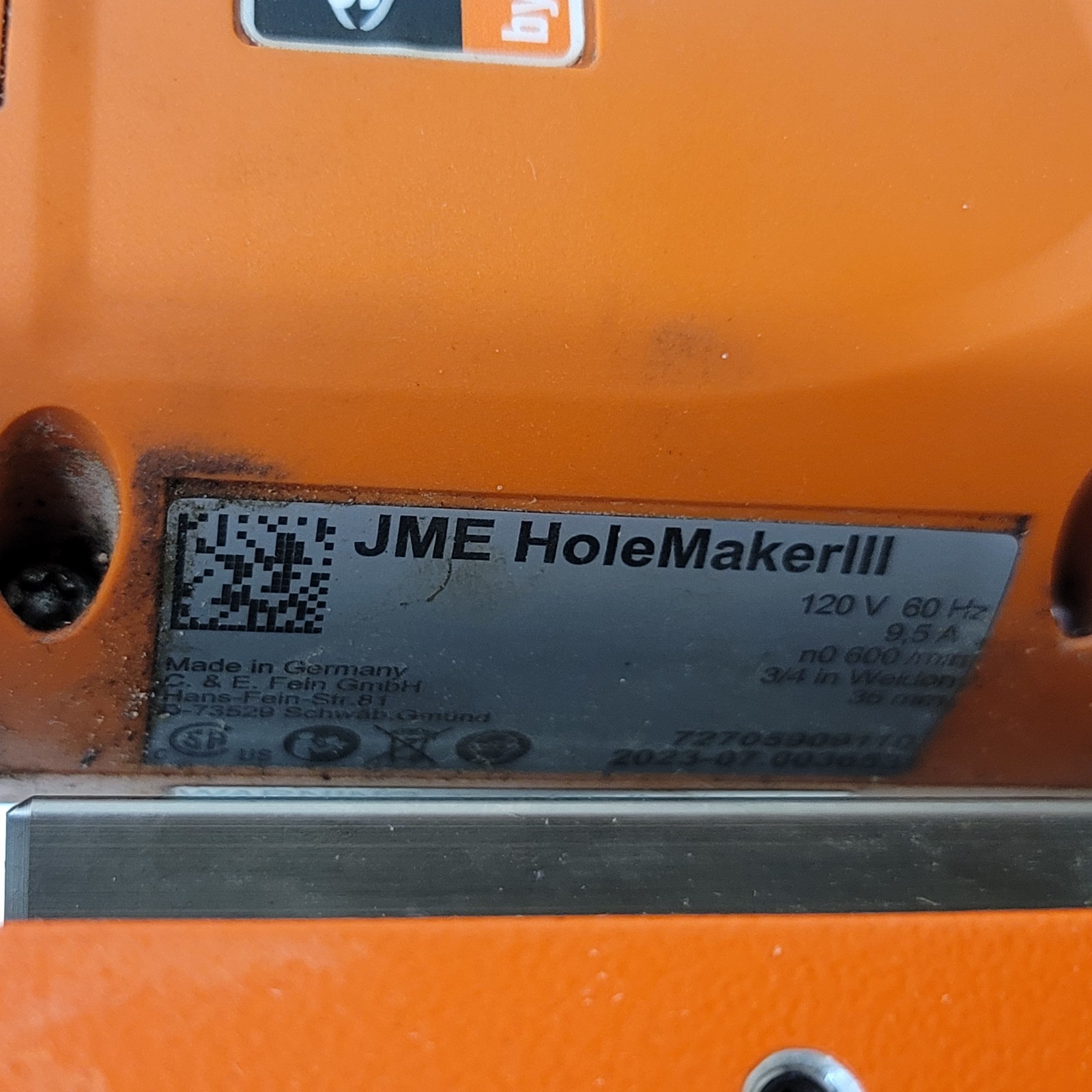 Slugger by Fein JME HoleMakerIII Hole Maker III Portable Drill Press