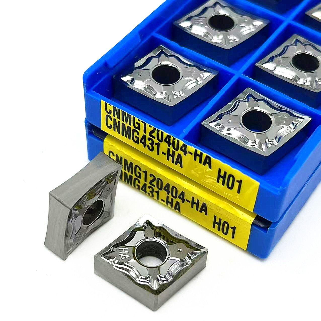 Carbide Inserts Aluminum Lathe Cutting External Turning Tools CNMG120408 HA H01