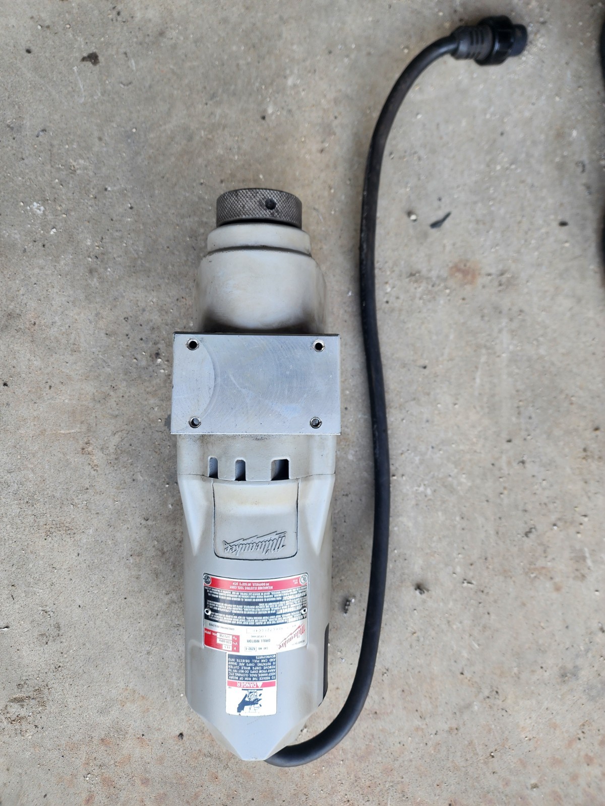 Milwaukee 4292-1 Electromagnetic Two-Speed Mag Drill Motor Morse Taper Collet.