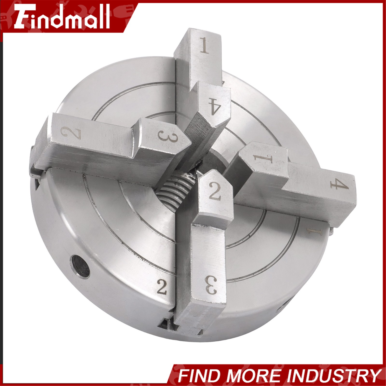 Findmall 4″ 4 Jaw Lathe Chuck Set 1×8 TPI Self Centering Chuck