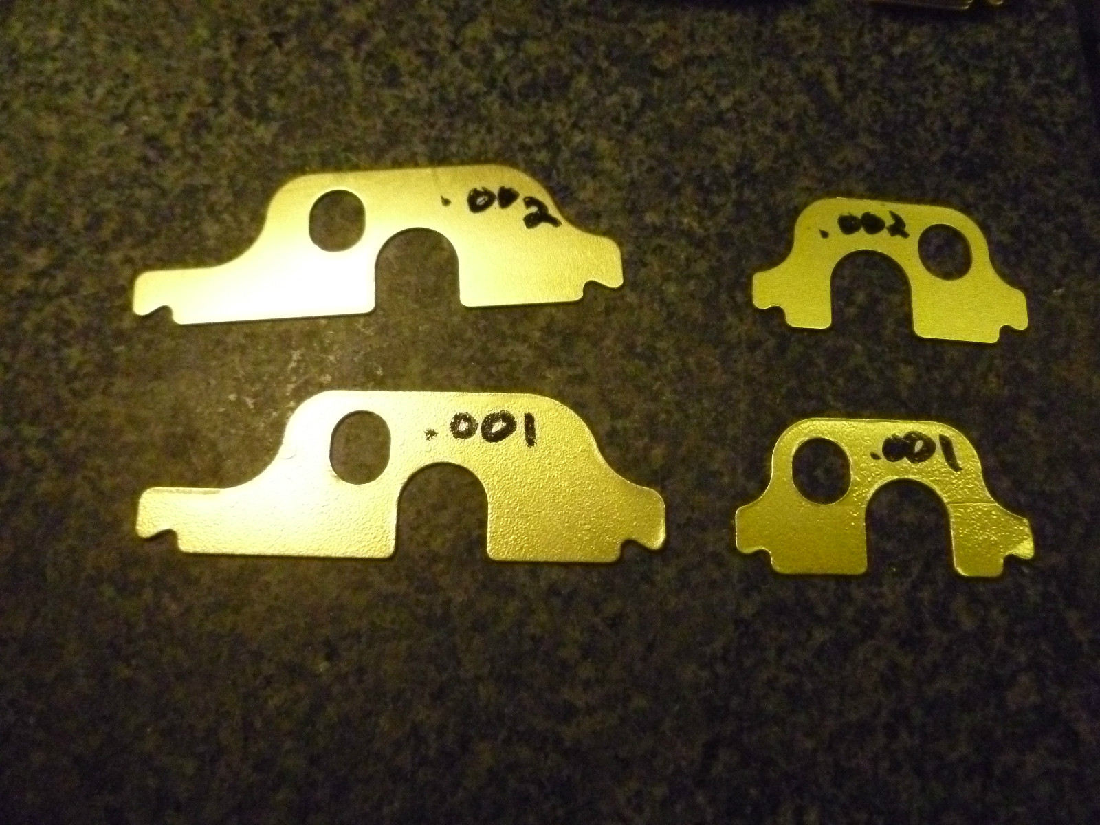 SOUTH BEND 10L BRONZE BEARING UNDER MOUNT HEAVY 10 LAMINATED BRASS LATHE SHIMS
