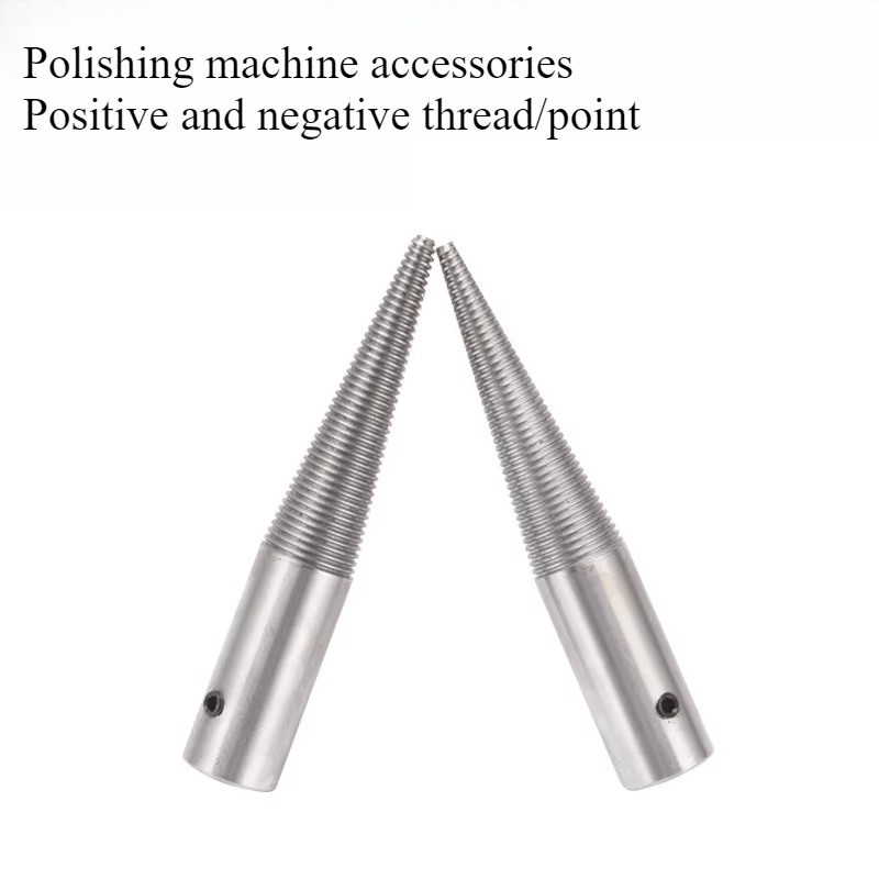 1 Pair for Buffing Wheels Grinder Parts Taper Spindle Left&Right Installed Shaft