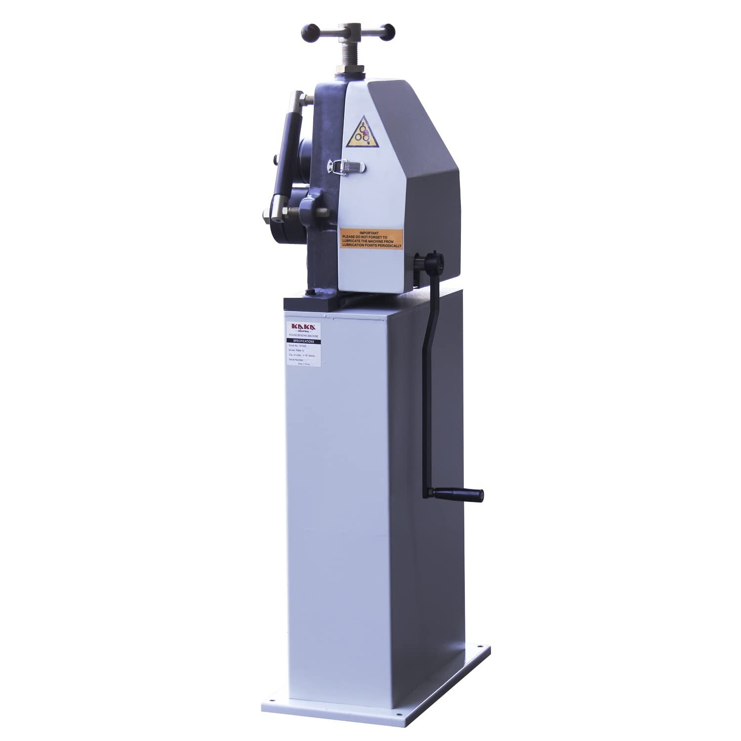 KAKA Industrial Manual Pinch Roll Bender machine, RBM-10, Round bending machine
