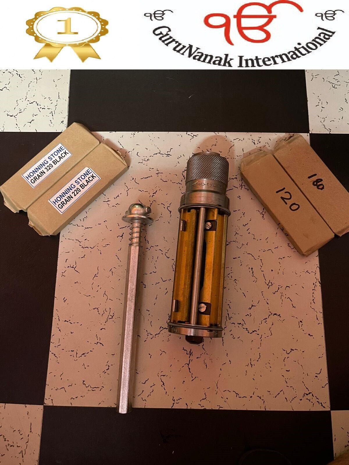 Cylinder Engine Hone Kit- 50MM TO 75MM Honing Machine+ 4Set honing stones Hq a1