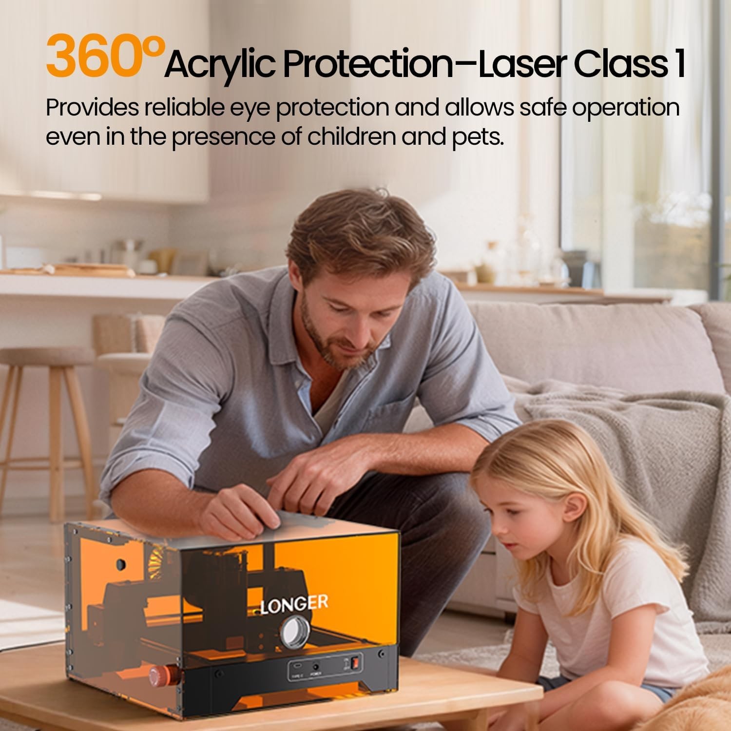 LONGER RAY5 MiniS 5.5W Laser Engraving Engraving Speed Working Area 130*120mm