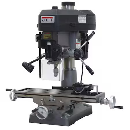 Jet 350018 Mill Drill Machine, Manual, 1Ph, 120/240V