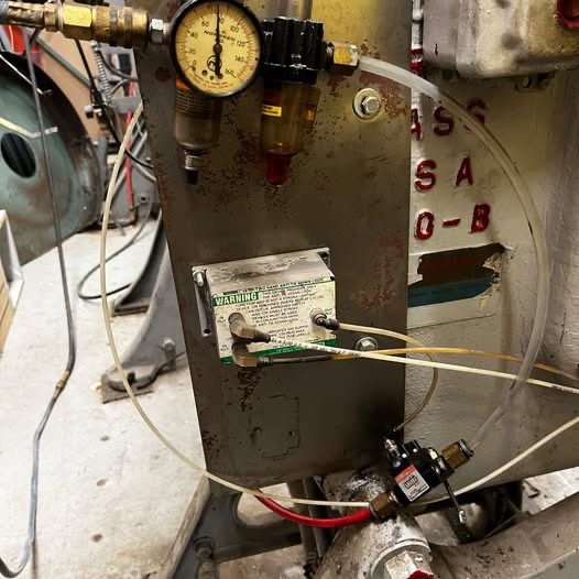 Perkins Mach Co. Power Press Open Back Inclinable (OBI) used for metal stamping