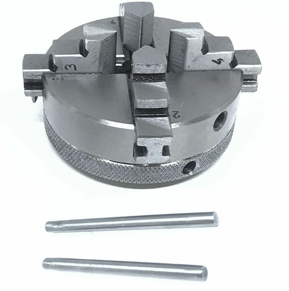 4 Jaw 2-1/2″ 65mm Self Centering Mini Lathe Chuck & MT2 Drawbar – M10 x 1.50