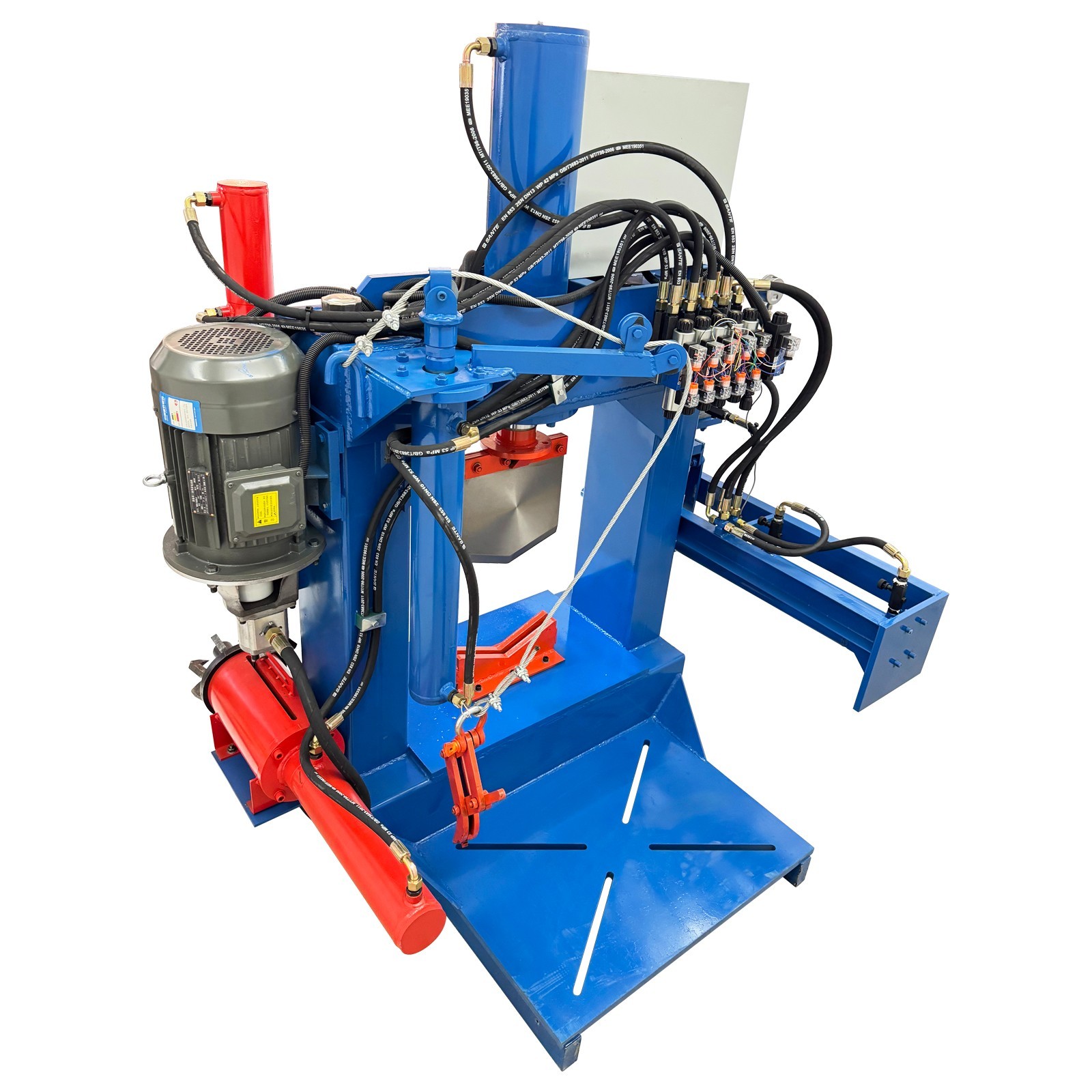 5-in-1 60 Ton Hydraulic Copper Extractor 220V 3PH Motor Stator Recycling Machine