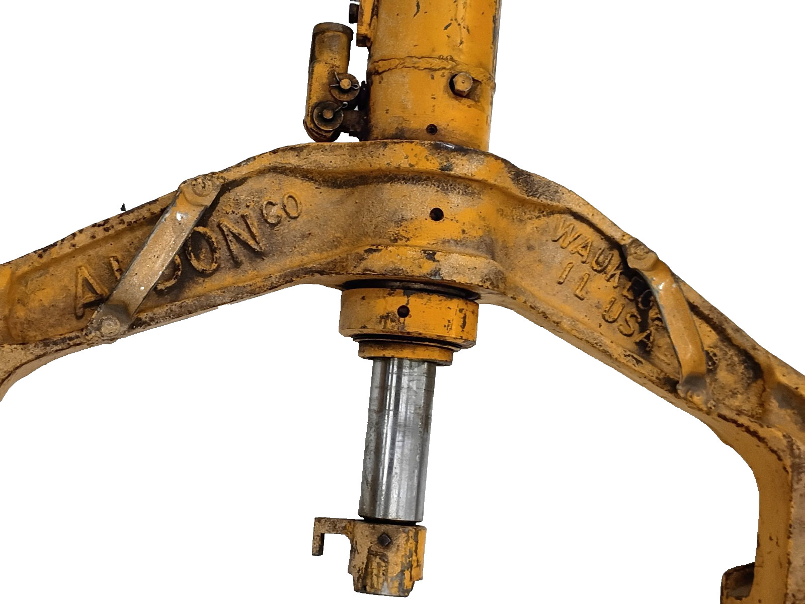 ALDON NO. 2 HYDRAULIC RAIL BENDER 25 TON BUILT IN HYDRAULIC RAM