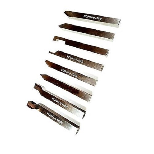 12MM HSS FORM TOOL SET OF 8 PCs SQUARE SHANK HSS ZEALINDUSTRIES