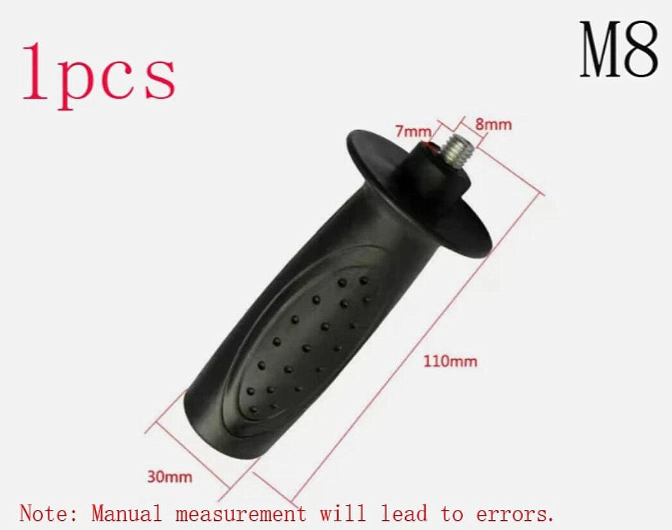 1Pcs M8 M10 M12 Thread Auxiliary Side Handle Black Tools For Angle Grinder Parts