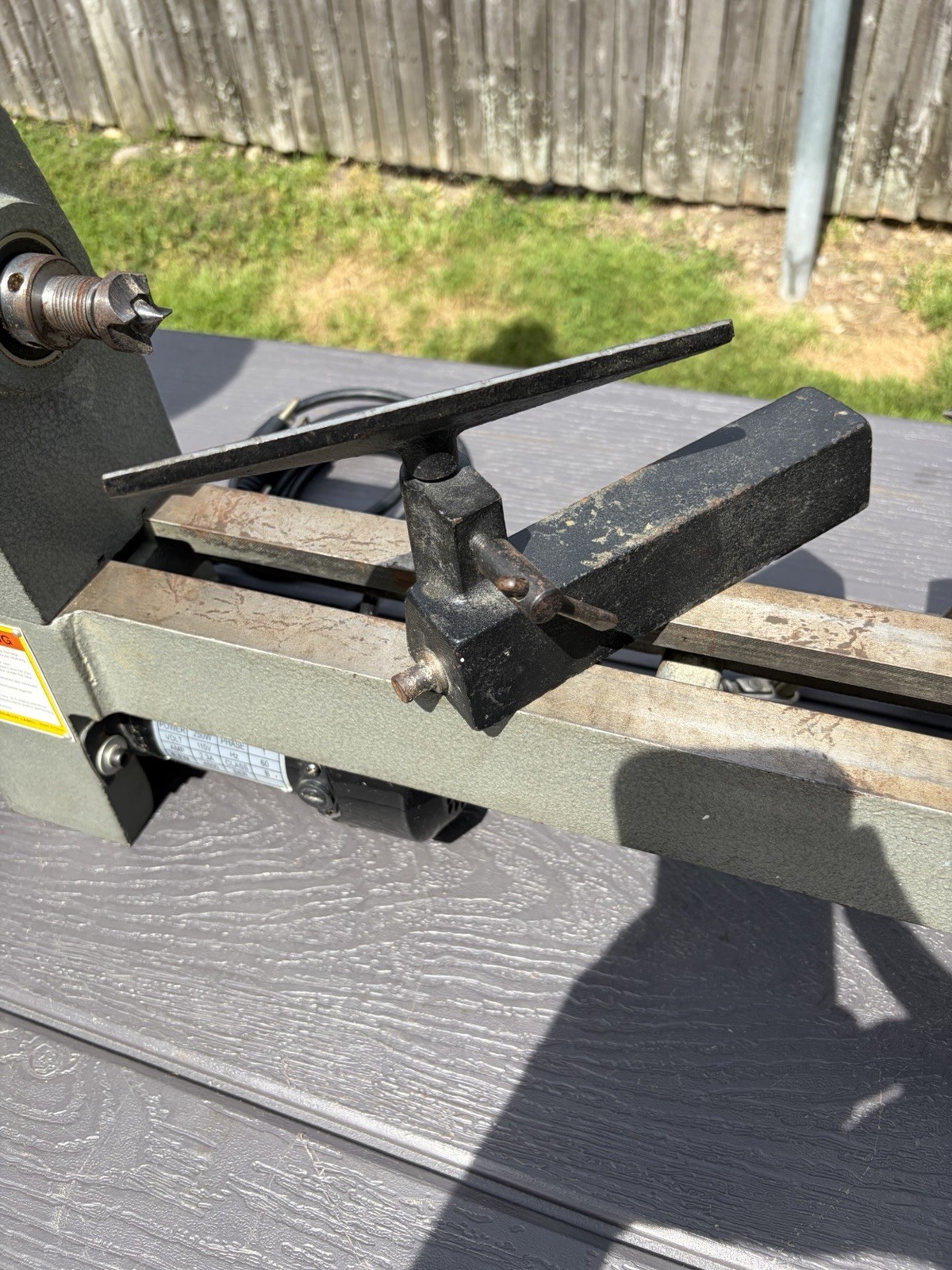 Central Machinery 8 In. x 12 In. Precision Woodworking Benchtop Mini Lathe NICE