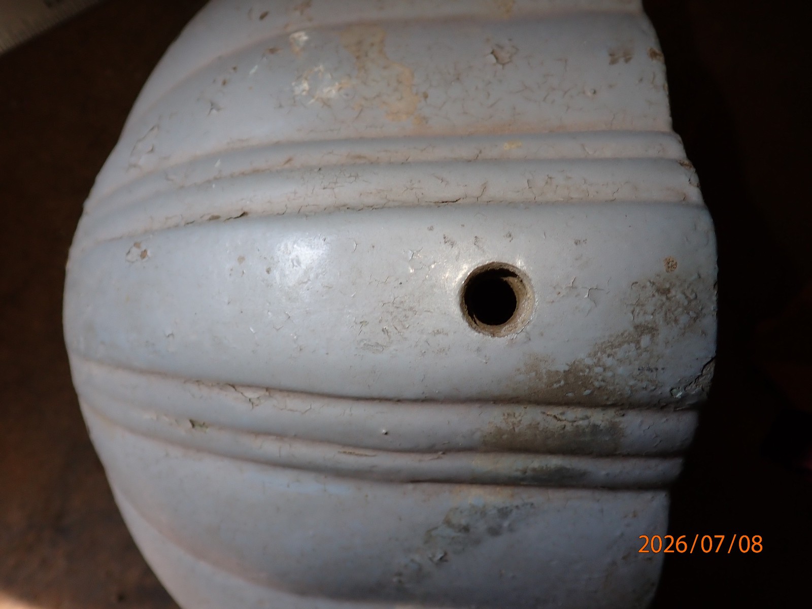 VERY EARLY DELTA MILWAUKEE 17″ DRILL PRESS FRONT PULLEY COVER CAST IRON CASTING