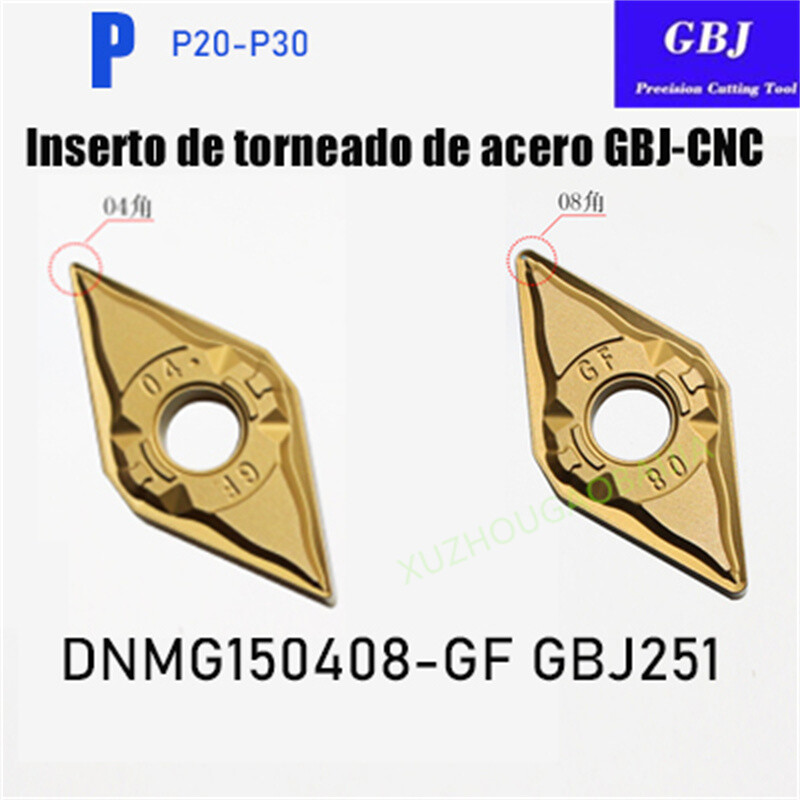 GBJ-CNC DNMG150404-GF DNMG150408-GF GBJ251 Carbide turning insert fine finishing