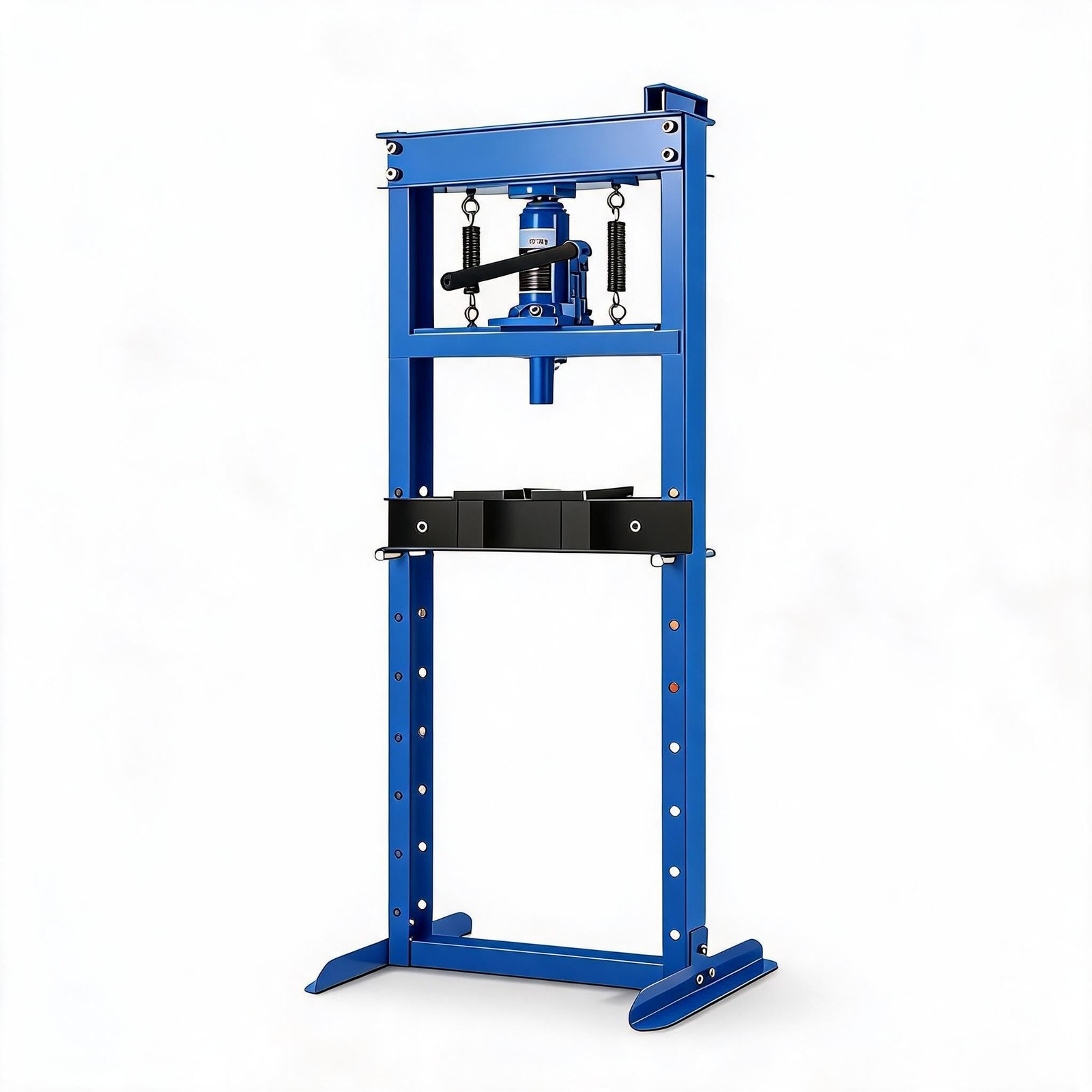 12 Ton Hydraulic Shop Press H-frame Carbon Steel Press Plates Blue Garage