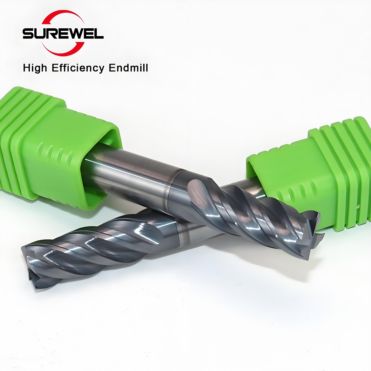 Carbide End Mill for Stainless Steel Titanium CNC Tool AlTiN Coated HRC65 4Flute