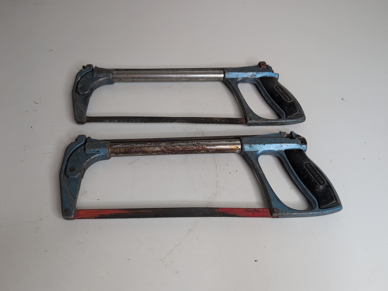 M Klein & Sons Hacksaw Cat No 701 Blue Made in USA Metal Cutting Saw