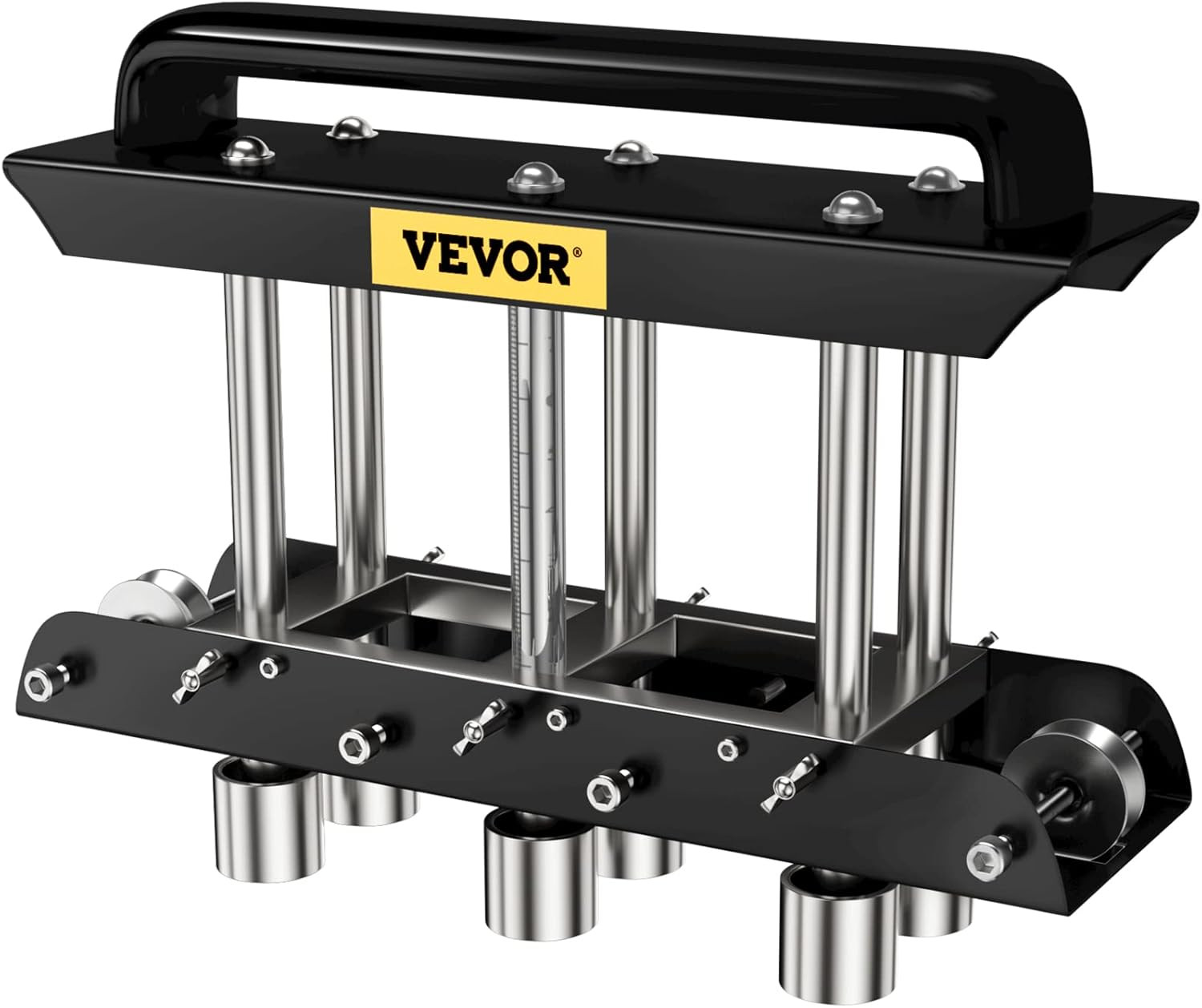 Three-Station Edge Roller Bender for 0-90° Metal Bending, Black/Silver
