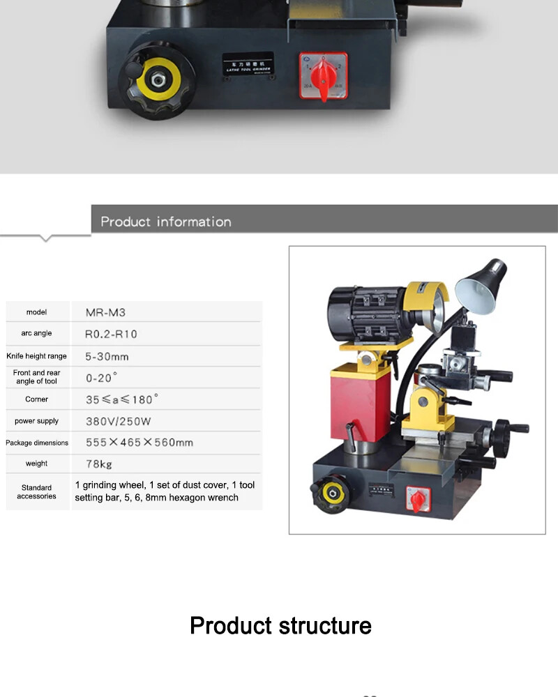 Universal Welding Thread Turning Tool Grinder Boring Tool Repair Grinder
