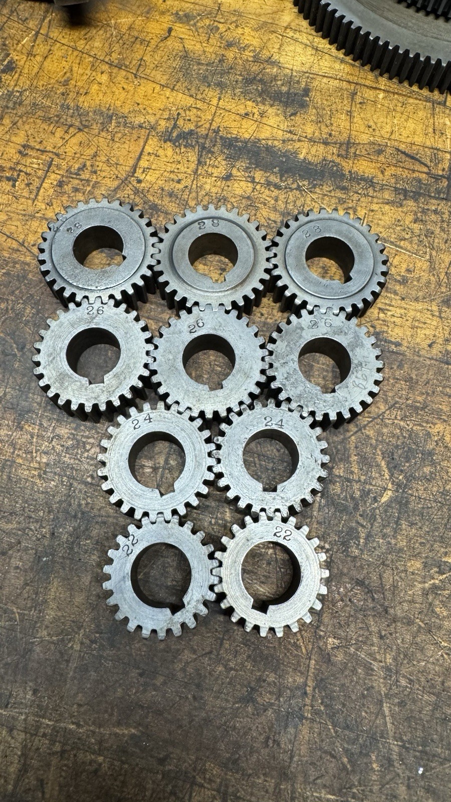 Lathe Change Gear Set 3/4” Bore 5/8” Thickness ￼South Bend Logan Monarch Sheldon
