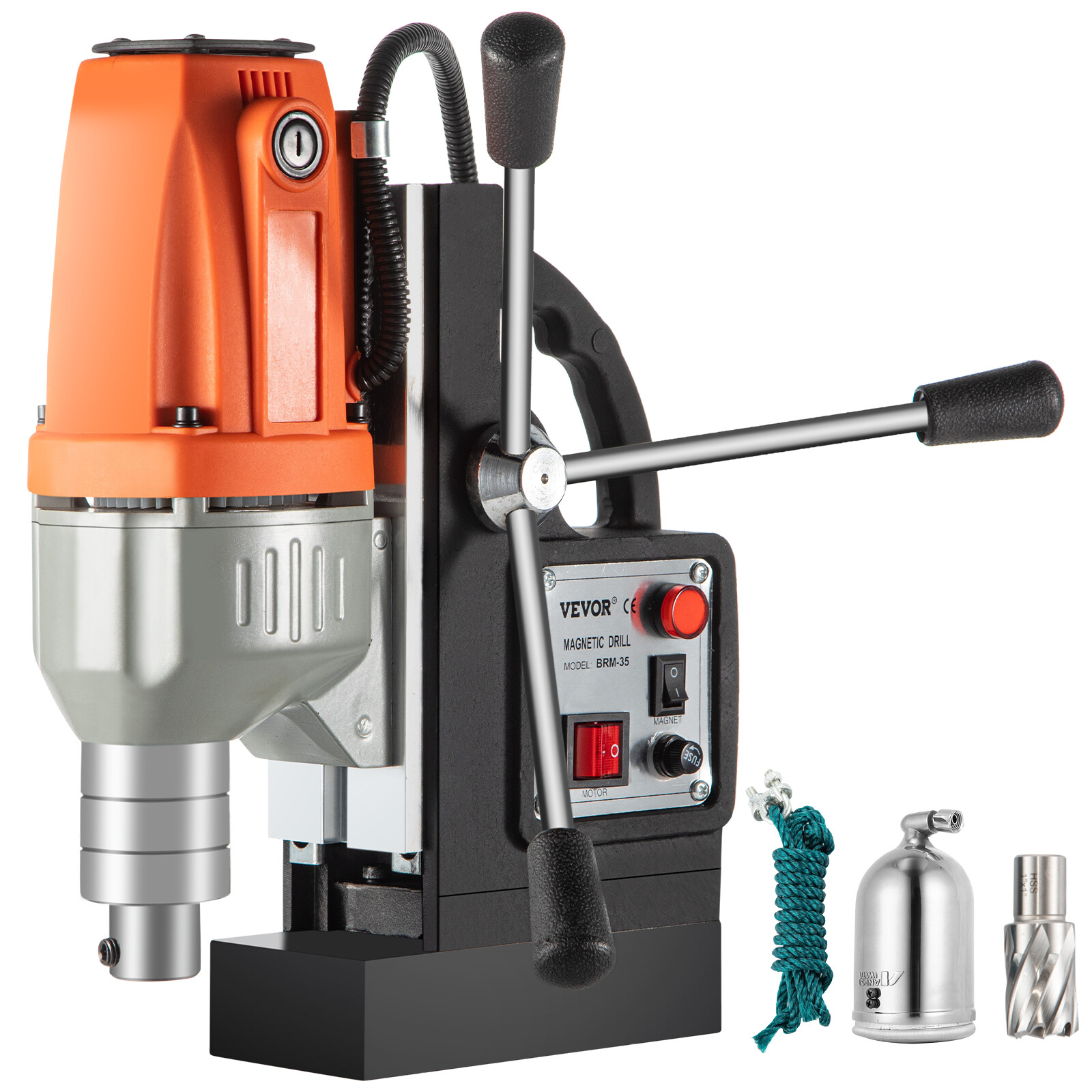 BRM35 Magnetic Drill Press Industruial Compact Pinion Guide 150mm Distance