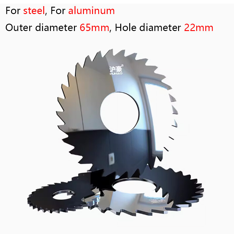 36-90T Teeth Carbide Circular Slitting Saw Cutter Cutting Tool 65mm OD 22mm Hole