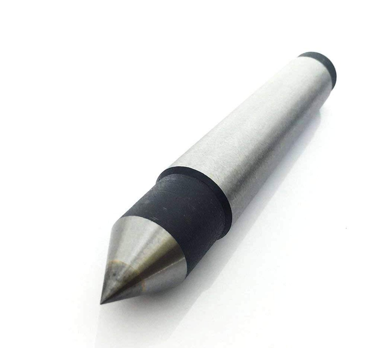 MT2 Morse Taper Drill Dead Center Lathes 100mm Length Silver Tone Black Alloy