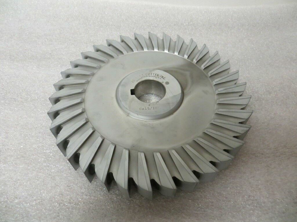 8” x 15/16” x 1-1/4” HSS Straight Tooth Side Mill U.S.A. New T841