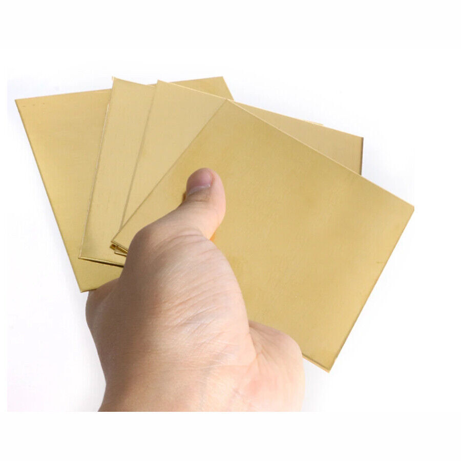 Brass Square Sheet Metal Sheets Plates Multiple Sizes 0.5 To 6mm Thick