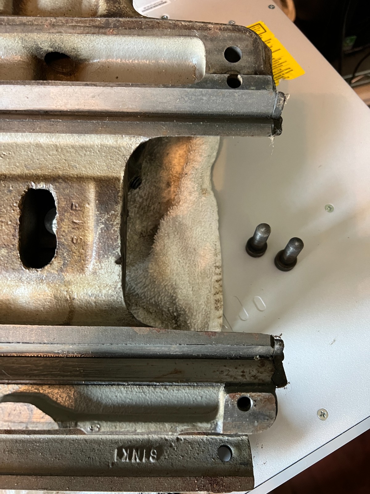 Saddle with Cross slide from South Bend 9″ or 10K Lathe NO Nuts or leadscrews
