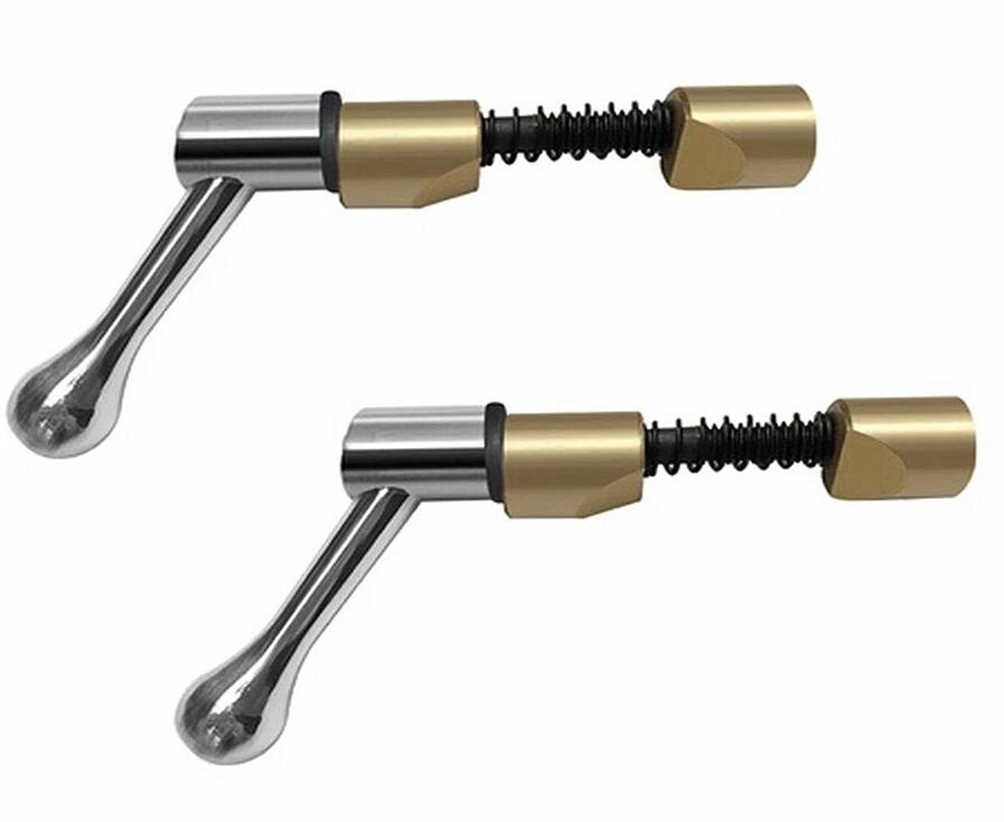 2Pc Milling Machine Table Lock Handle 5/16 Brass Sleeve Vertical