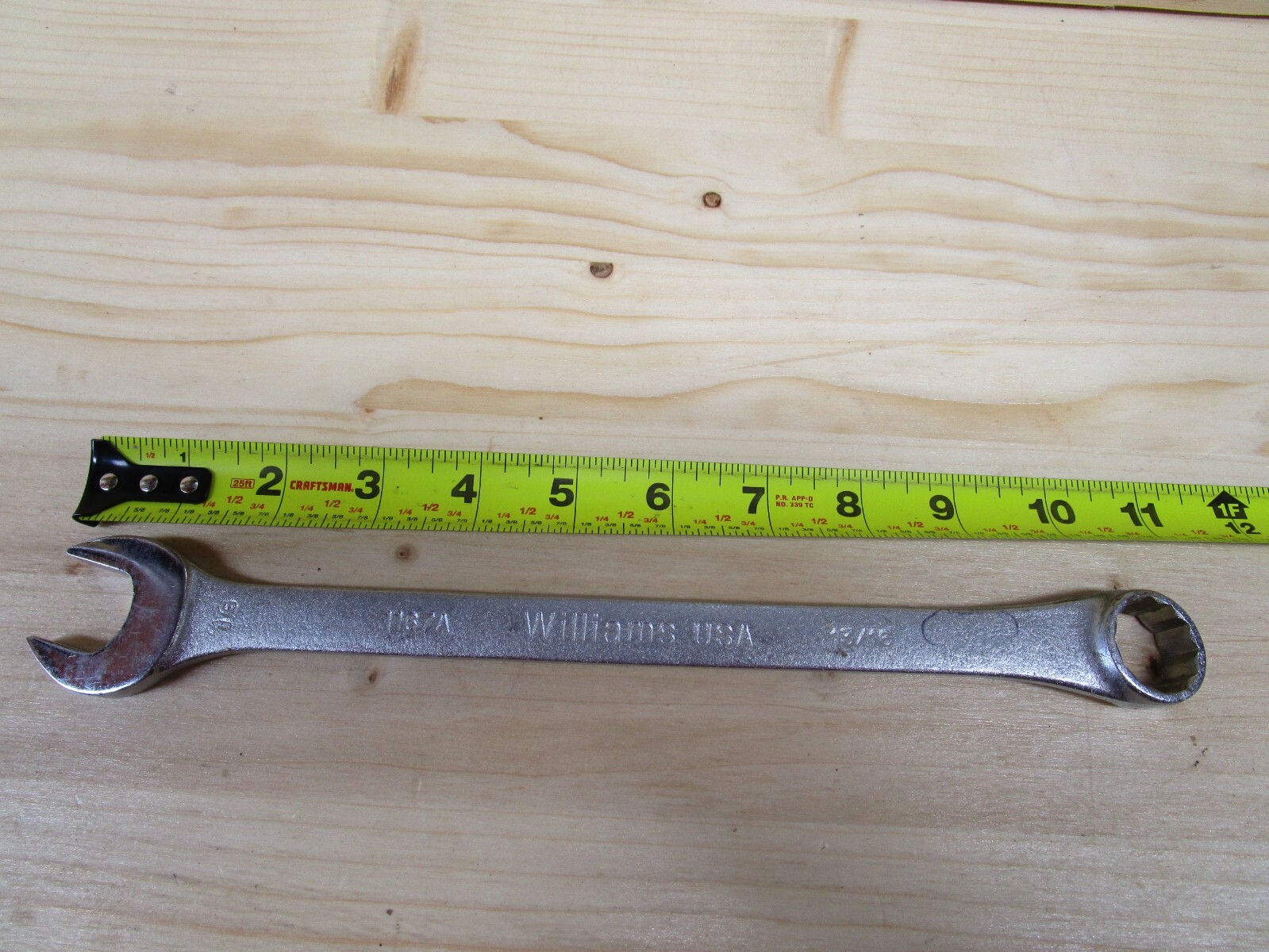 WILLIAMS TOOLS USA COMBINATION WRENCH 13/16 INCH #1167A