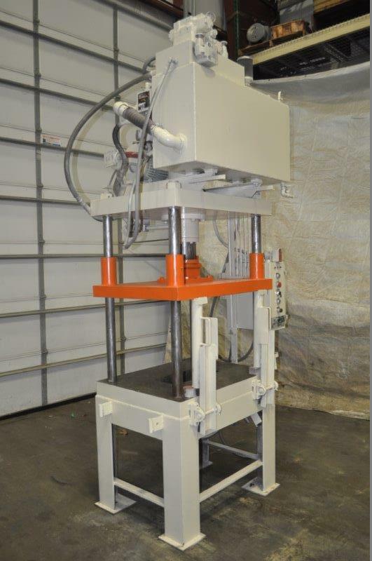 30 TON MODERN HYDRAULIC TRIM PRESS 12″ STROKE 29″ DAYLIGHT 6″ MAIN CYLINDER DIAM