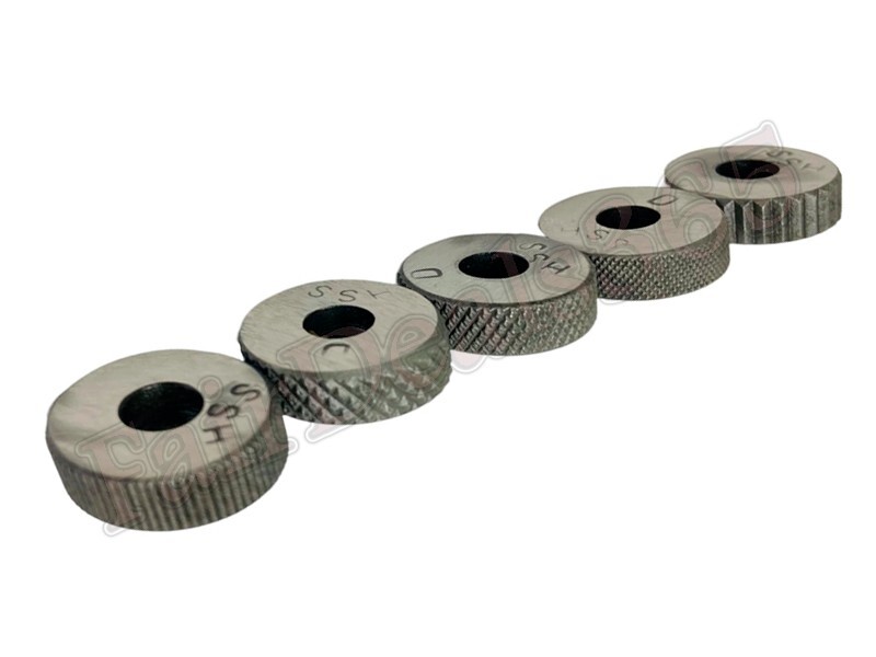 6 HSS knurls SHANK 10 x 10 x 100 MM with Single wheel knurling tool holder
