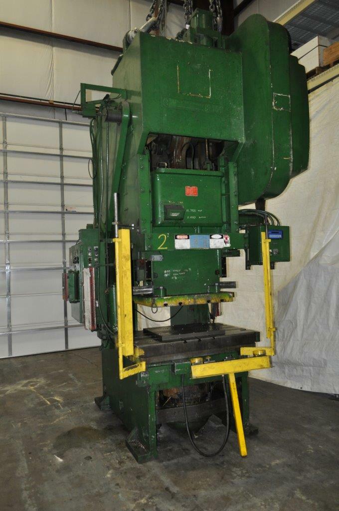 150 TON BLISS GAP FRAME PRESS 8″ STROKE 40 SPM 50″ X 30″ BED CUSHION