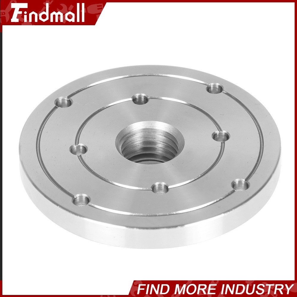 Findmall 4″ Steel Wood Lathe Face Plate 1″ x 8tpi Threaded with Set Screws