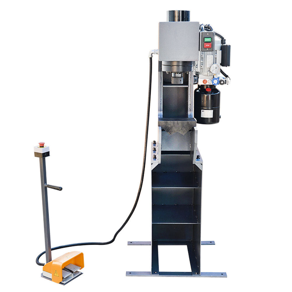 Stroke 110 Volt Motor 3HP 3,360 RPM C-Frame 25 Ton Hydraulic Press 7-7/8 Inch