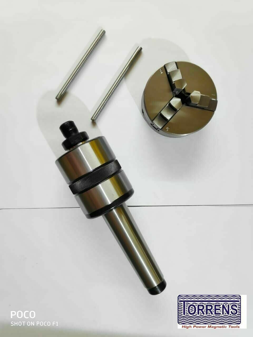 Revolving Center MT2 Shank 12×1+3 Jaw Self Centering 50mm -2.5″ Reversible Chuck
