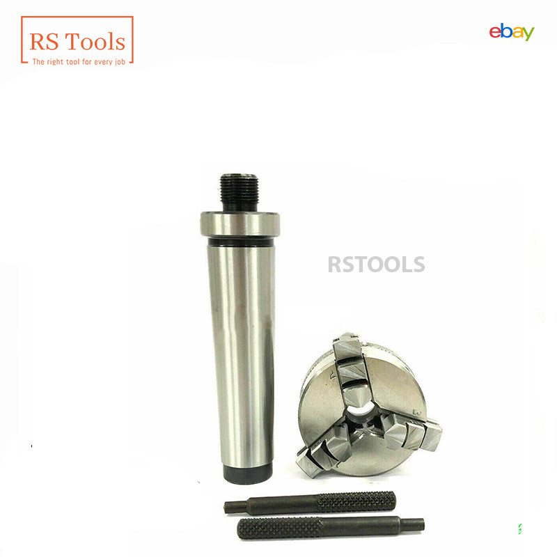 Mini Lathe Chuck 50 mm Diameter with MT1 Mounting Shank Arbour 1MT USA RSTOOLS