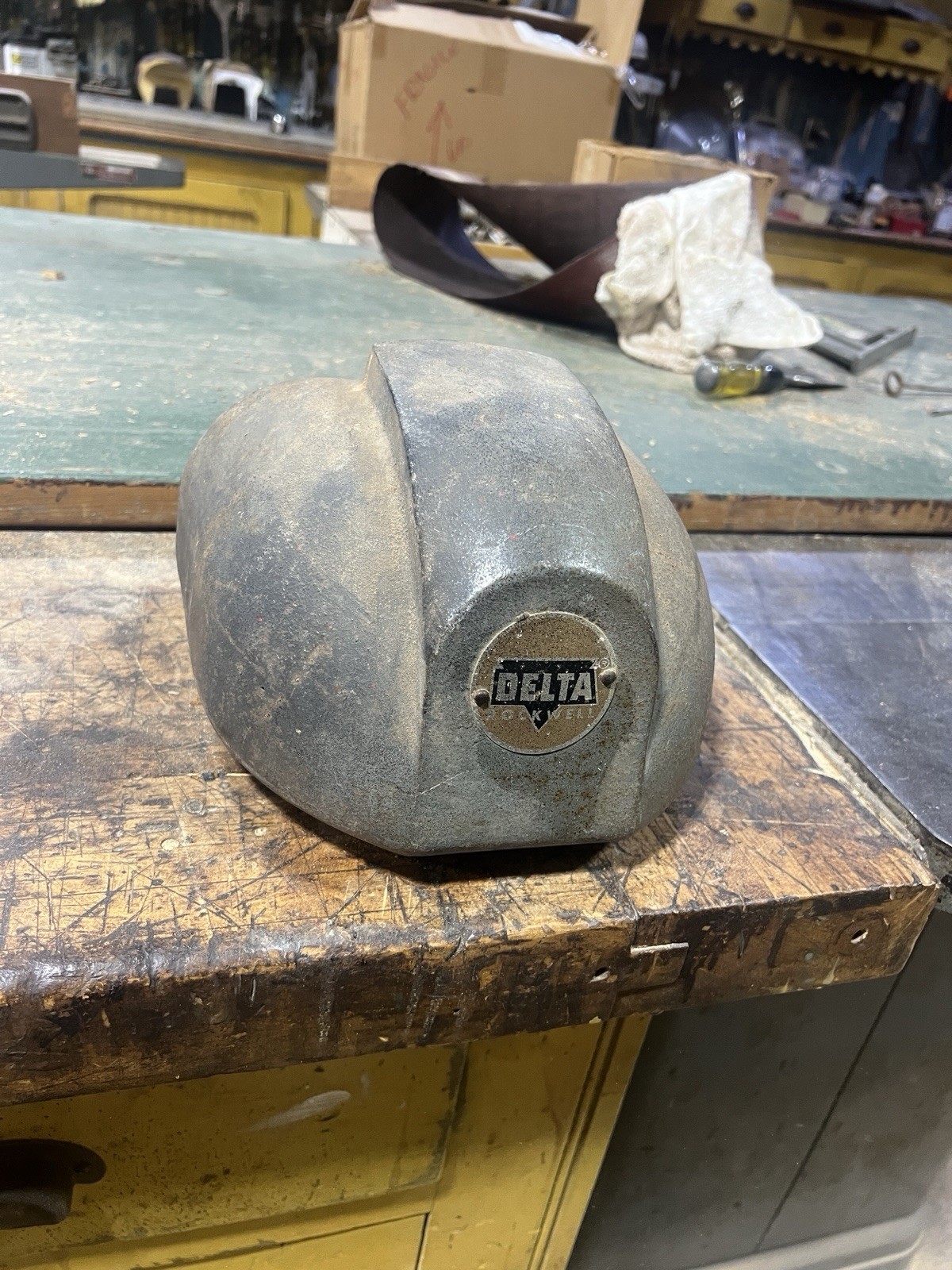 EARLY DELTA MILWAUKEE DRILL PRESS FRONT PULLEY COVER CAST IRON CASTING